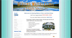 Desktop Screenshot of healingwatersclinic.com