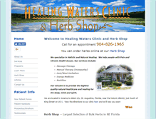 Tablet Screenshot of healingwatersclinic.com